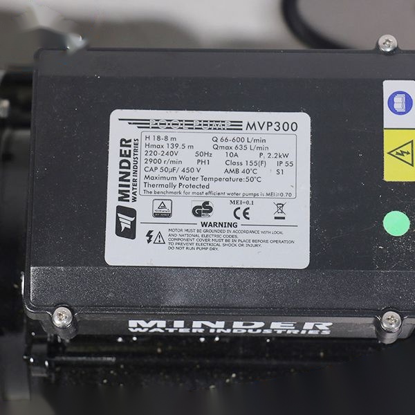Máy Bơm Bể Bơi Minder MVP200 – MVP300